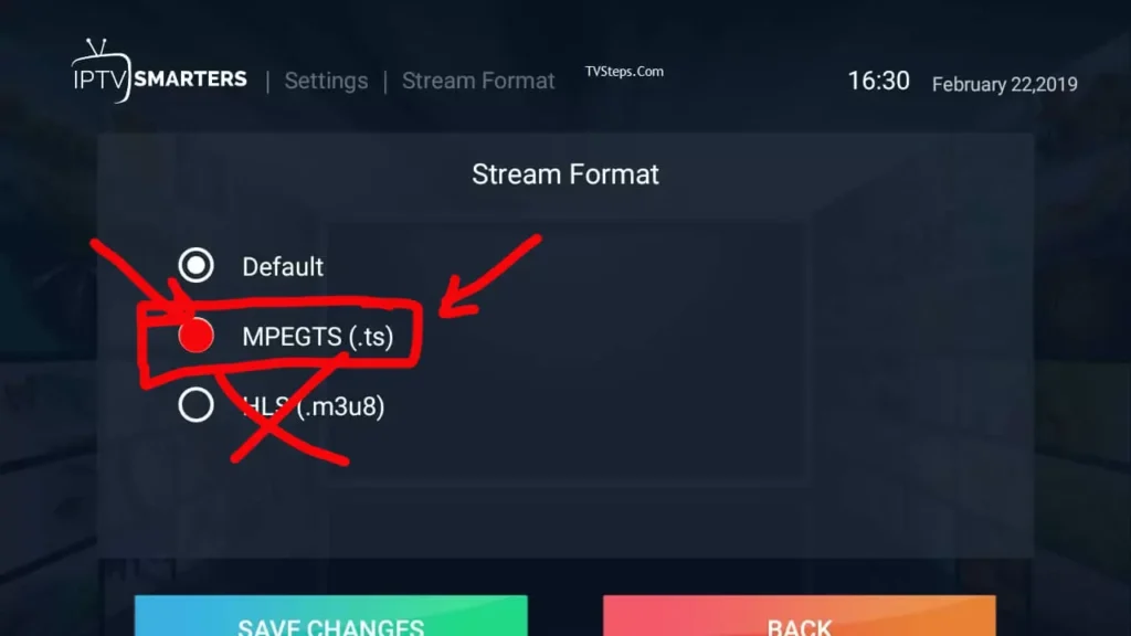stream format
